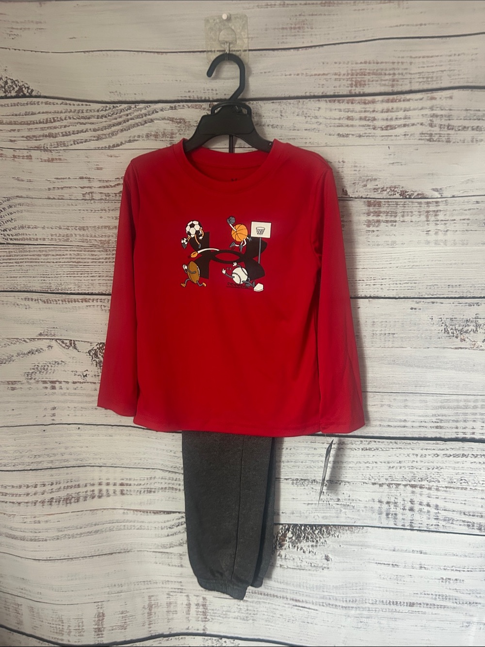 NWT Under Armour matching set size 4t